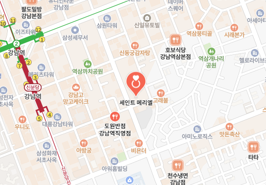 세인트메리엘 위치 지도